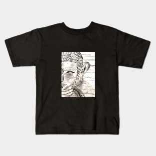 Buddha in the wind Kids T-Shirt